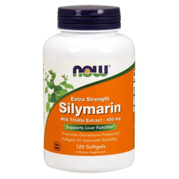 Viên uống Extra Strength Silymarin Milk Thistle Extract 450 mg Now 120 viên giải độc gan, tăng cường chức năng gan