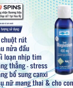 Thực phẩm chức năng ionic Magnesium 400mg (ion Magie 400mg) Trace Minerals Research