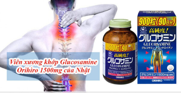 Viên uống bổ xương khớp Glucosamine 1500mg Orihiro Nhật Bản 900 viên