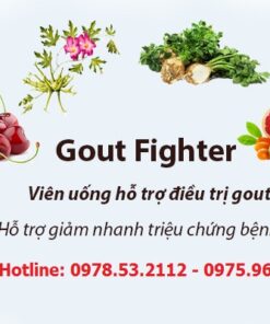 Viên uống GoutFighter® Max Biocare 60 viên - giảm axit uric, điều trị gout