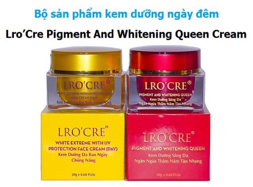 Lro’Cre Pigment And Whitening Queen Cream - Kem dưỡng trắng da, ngăn ngừa thâm nám, tàn nhang