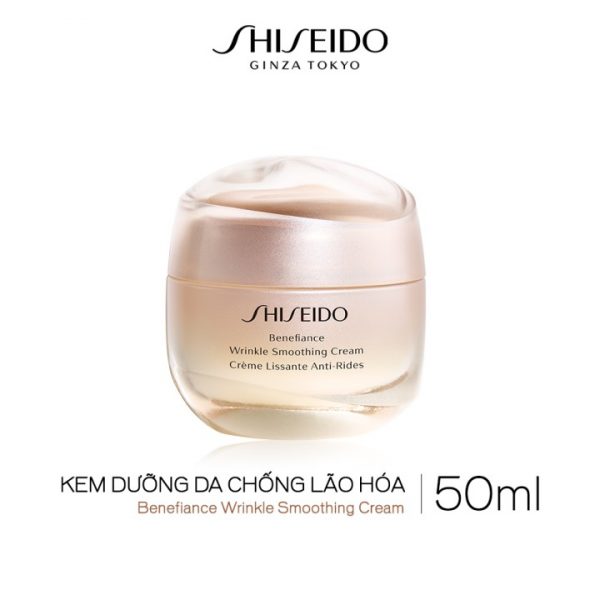 Kem dưỡng da chống lão hóa Shiseido Benefiance Wrinkle Smoothing Cream 50ml cho da thường và da dầudầu