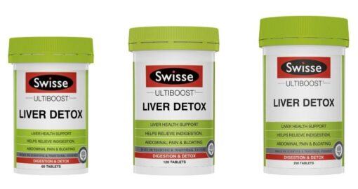 Viên uống Liver Detox Swisse Ultiboost 200 viên - bổ gan và thải độc gan của Úc