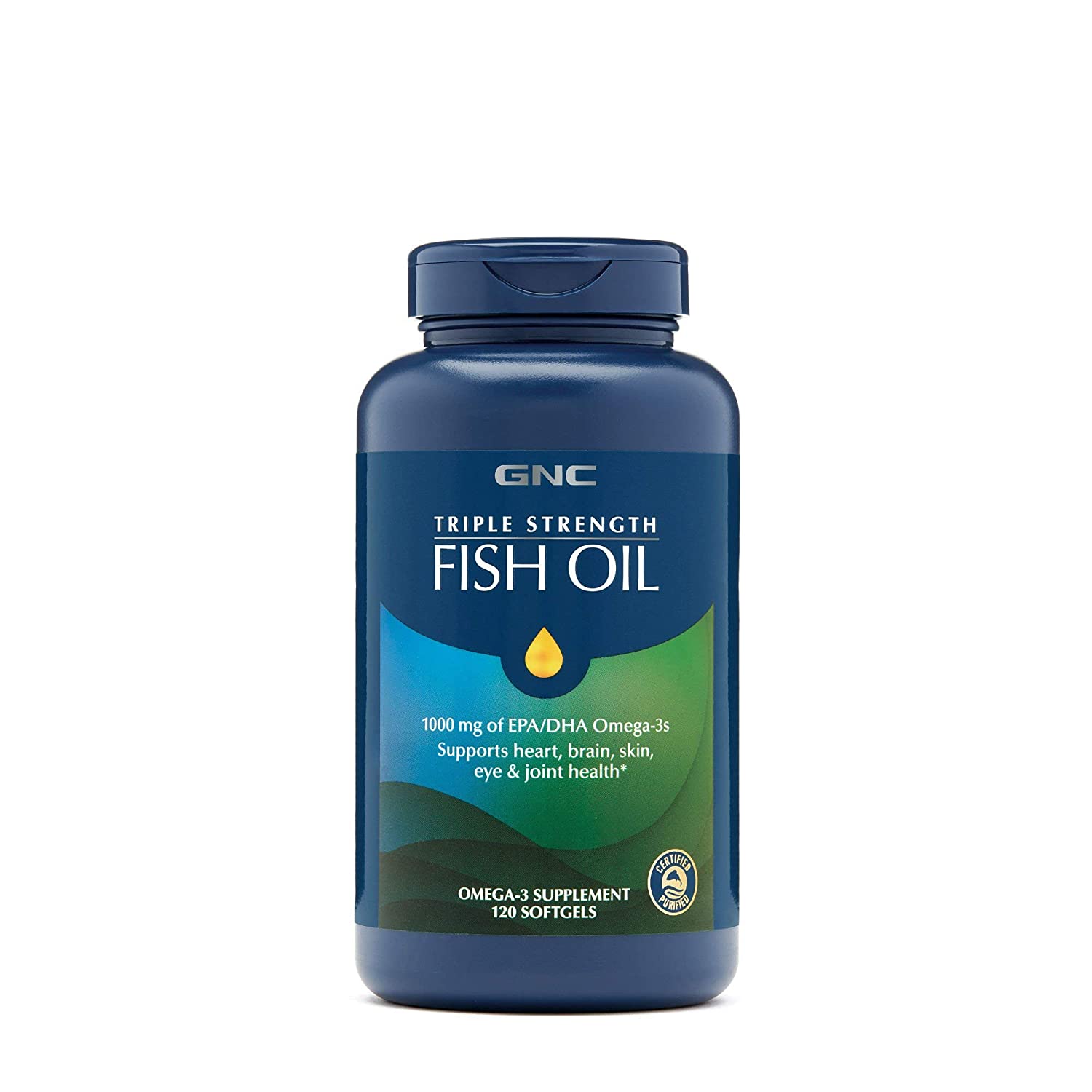 GNC Triple Strength Fish Oil Mini softgels 120 viên của Mỹ