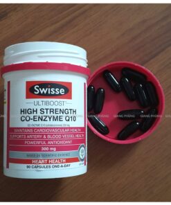 Viên uống tăng cường sức khỏe tim mạch High Strength Co-Enzyme Q10 300mg Swisse 90 viên