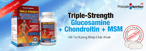 Viên uống bổ xương khớp Triple-Strength Glucosamine Chondroitin MSM Principle Nutrition 240 viên