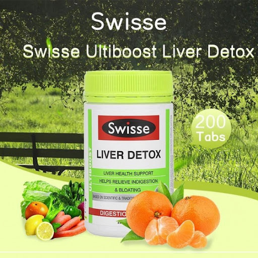 Viên uống Liver Detox Swisse Ultiboost 200 viên - bổ gan và thải độc gan của Úc 