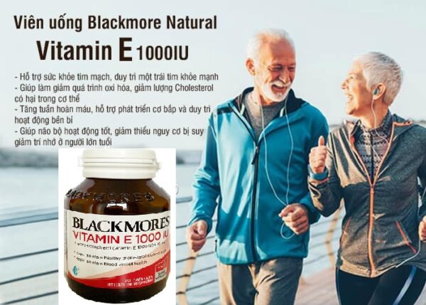 Viên uống Blackmore Natural Vitamin E 1000IU 30 viên của Úc