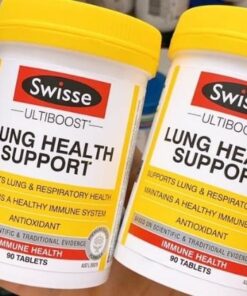 Viên uống Lung Health Support Swisse Ultiboost 90 viên tăng cường chức năng phổi