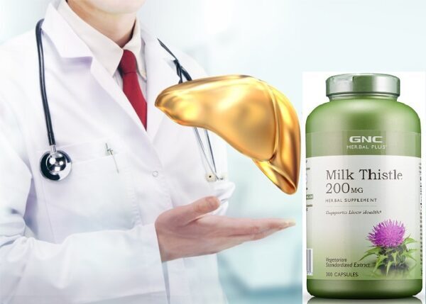 Viên uống giải độc gan Milk Thistle 200mg GNC Herbal Plus