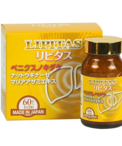 Viên uống giảm mỡ máu, mỡ gan và thải độc gan Lipitas 60 viên Nhật Bản