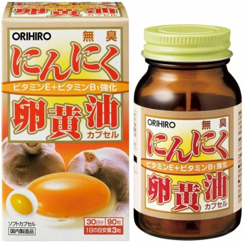 Viên uống tỏi đen và lòng đỏ trứng Orihiro Nhật Bản 90 viên