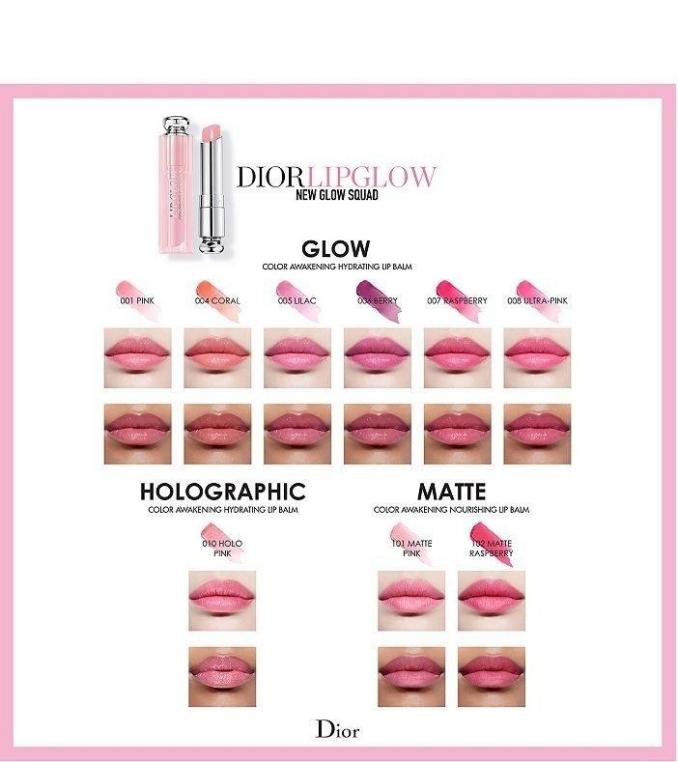 Bảng Màu Son dưỡng môi cao cấp Dior Addict Lip Glow